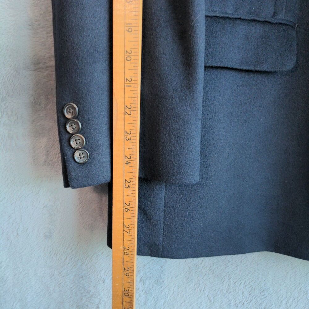 Lauren Ralph Lauren Silk Wool Cashmere Black/Blue Blazer Jacket Suit Paisley - Picture 10 of 11